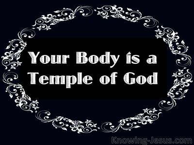 1 Corinthians 3:16 You Are A Temple of the Holy Spirit (white) 